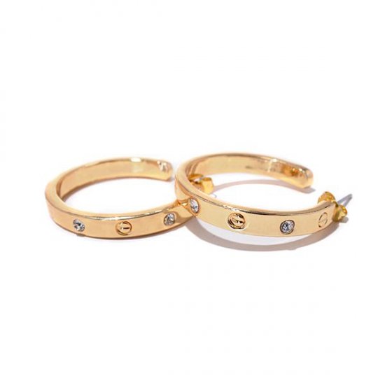 Coach Ring Stud Gold Earrings AJY | Coach Outlet Canada